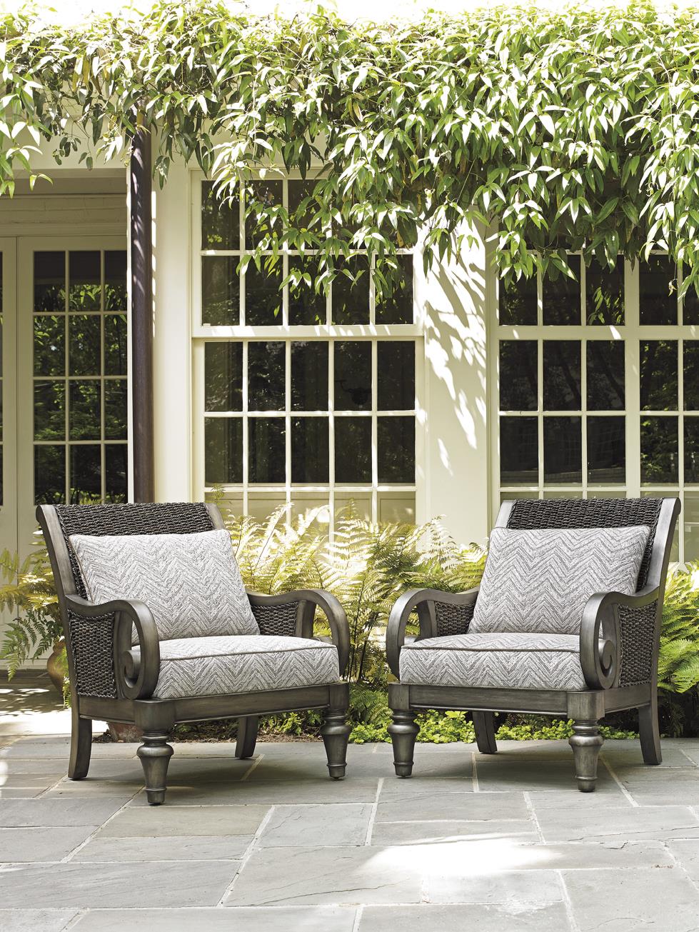 Lexington Oyster Bay 770411 Glen Cove Chair with Scrolled Arms and